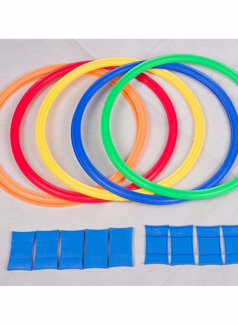 10Pcs Nylon Ring Toss Game Set for Kids Outdoor Carnival and Birthday Parties Agility Training Fun  - Image 3