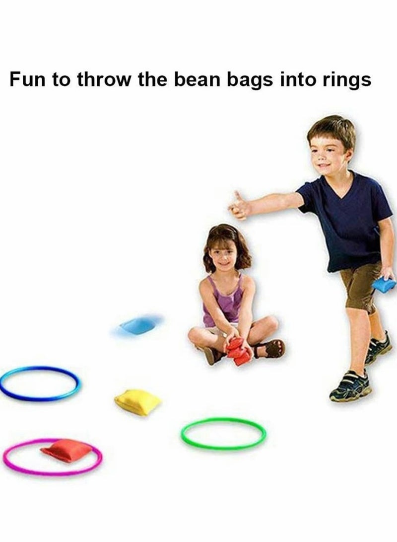 10Pcs Nylon Ring Toss Game Set for Kids Outdoor Carnival and Birthday Parties Agility Training Fun  - Image 2