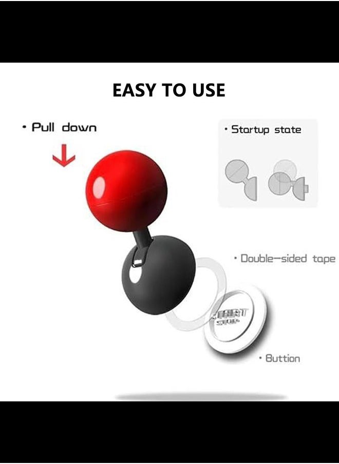 Car Push to Start Button Rocker, Fun Car Push Start Button Cover, Automotive One-Touch Start Button, Car Engine Start Stop Button Joystick Full Metal Ball-bar, Car Interior Accessories (Blue-1 pack)