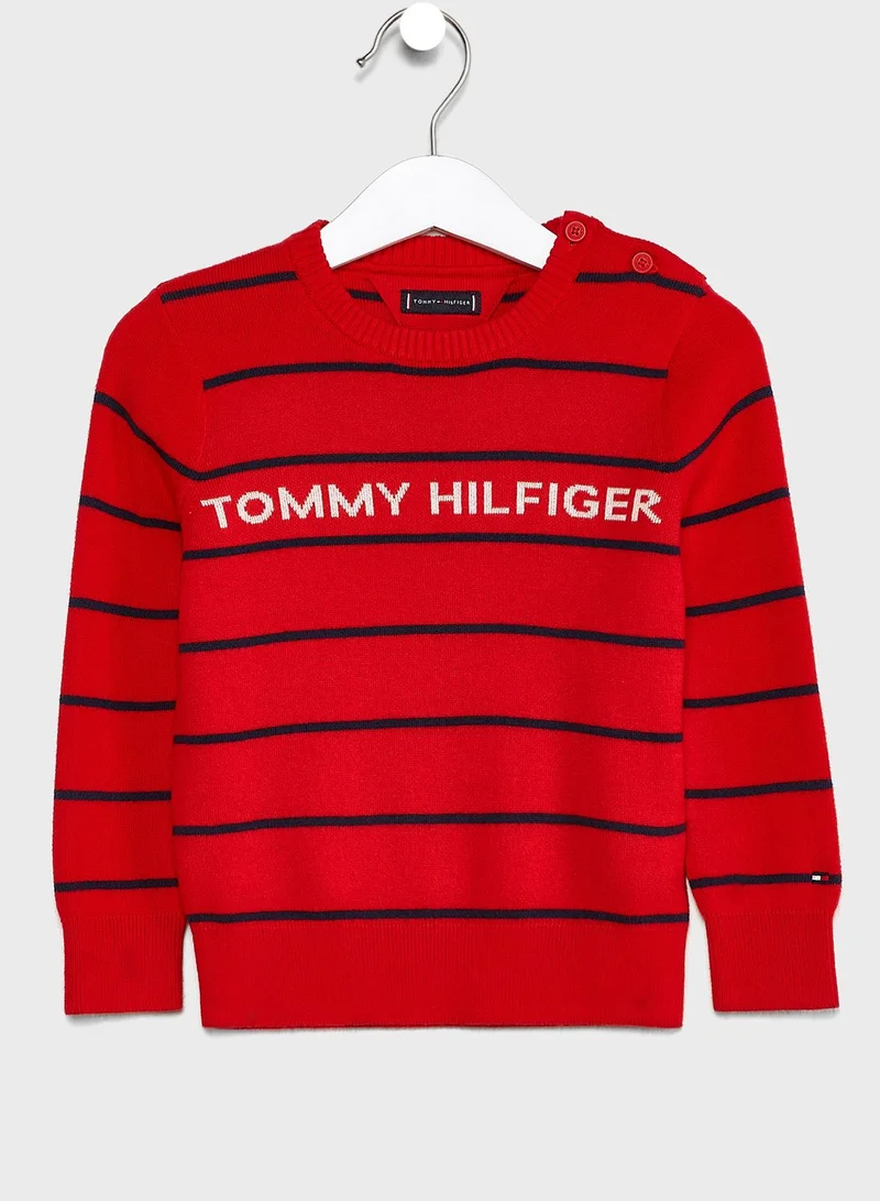 TOMMY HILFIGER Kids Stipeed Sweater