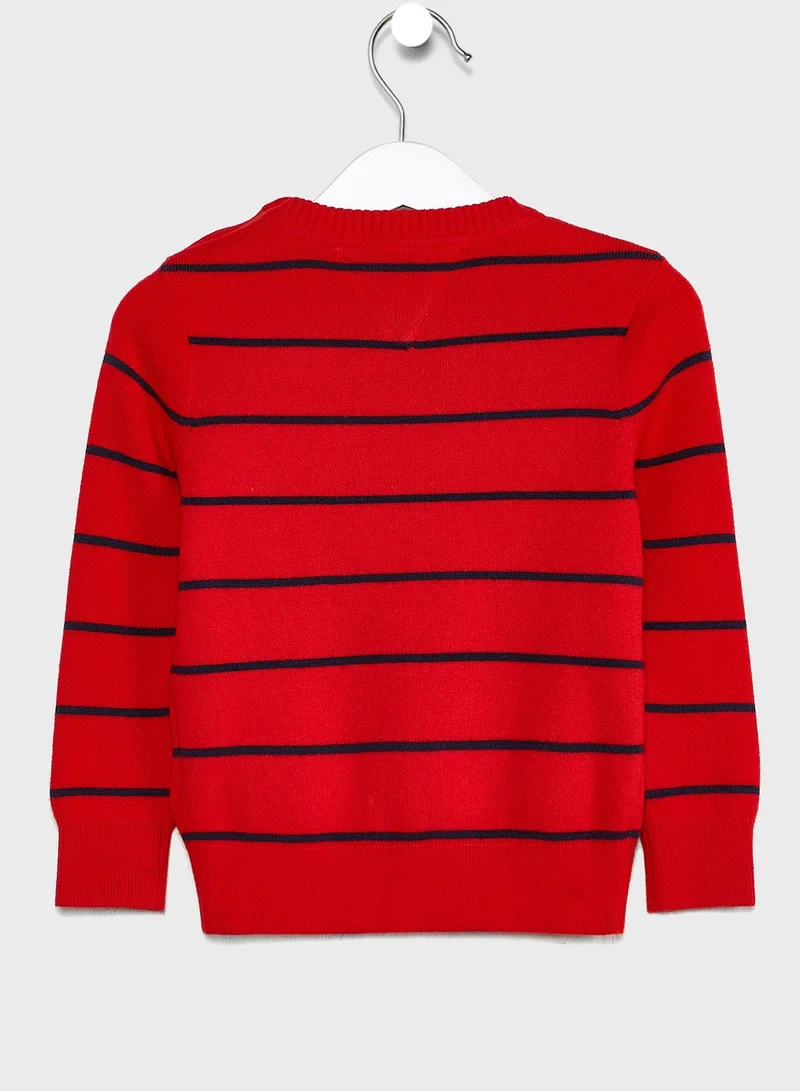 TOMMY HILFIGER Kids Stipeed Sweater