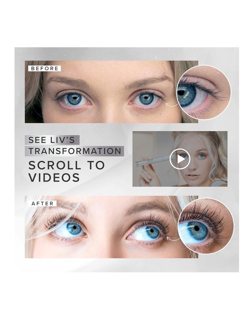 NYK1 Volume Enhancing Lash Serum For Eyelash Growth (XL - 8ml) LashForce Eyelash Serum To Grow Lashes Longer And Thicker Eyelash Growth Serum - Lash Growth Serum For Enhanced Eye Lash Serum Growth