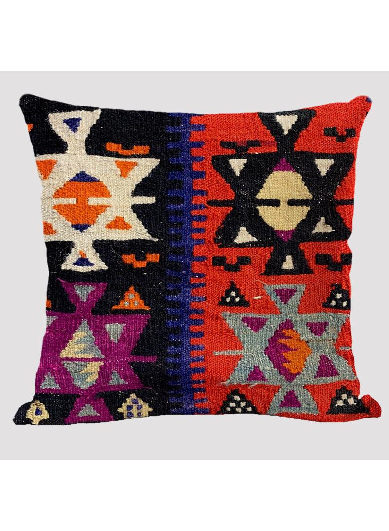 4 قطعة البوهيمي وسادة القضية الوطنية الكتان القضية متعددة الألوان 45x45cm بدون وسادة - Image 2