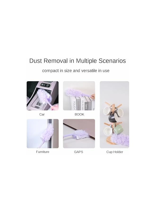 promass 360° Microfiber Duster Multipurpose Static Duster Multi Surface Duster, Suitable for Gap, Home, Office, Car, Furniture and Blind (12 Duster Refills) - Image 3