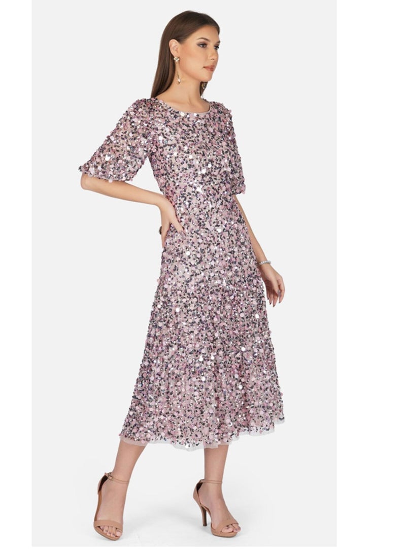 MISSTRANGE Hannah Multi Sequins Dress - Image 2