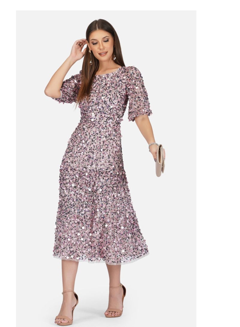 MISSTRANGE Hannah Multi Sequins Dress - Image 1