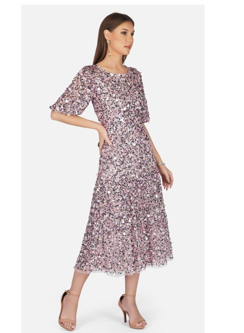 MISSTRANGE Hannah Multi Sequins Dress - Image 4