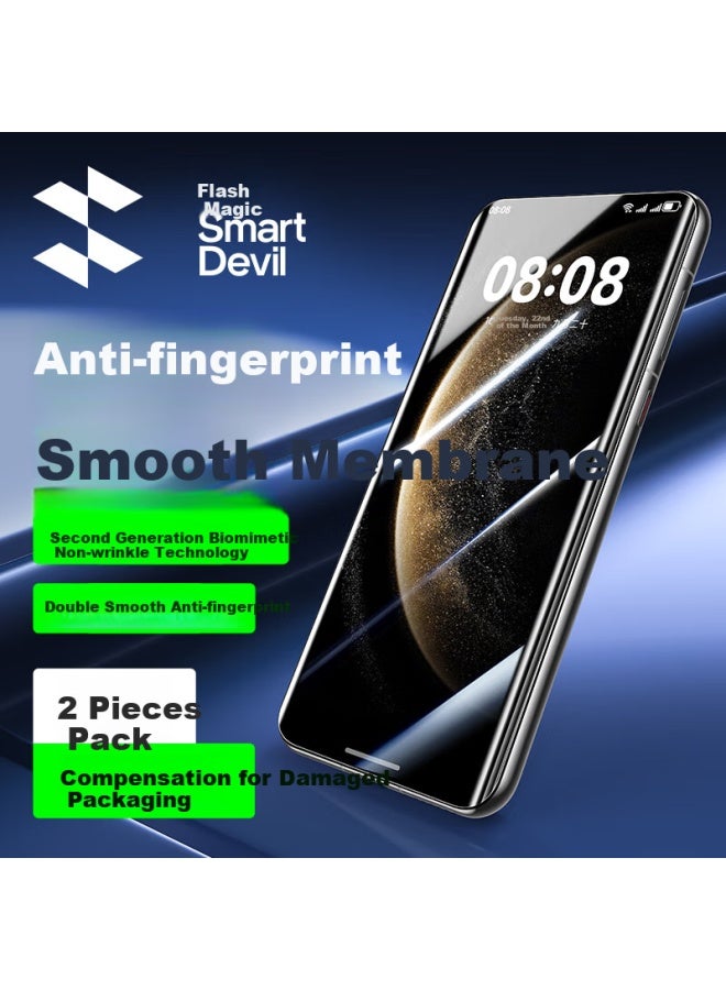 Smartdevil Tempered Soft Film For Huawei Mate 70 Pro/pro+ Full Coverage Bubble-free High Definition Anti-fingerprint Anti-drop Invisible Film, Pack Of 2 - Image 1