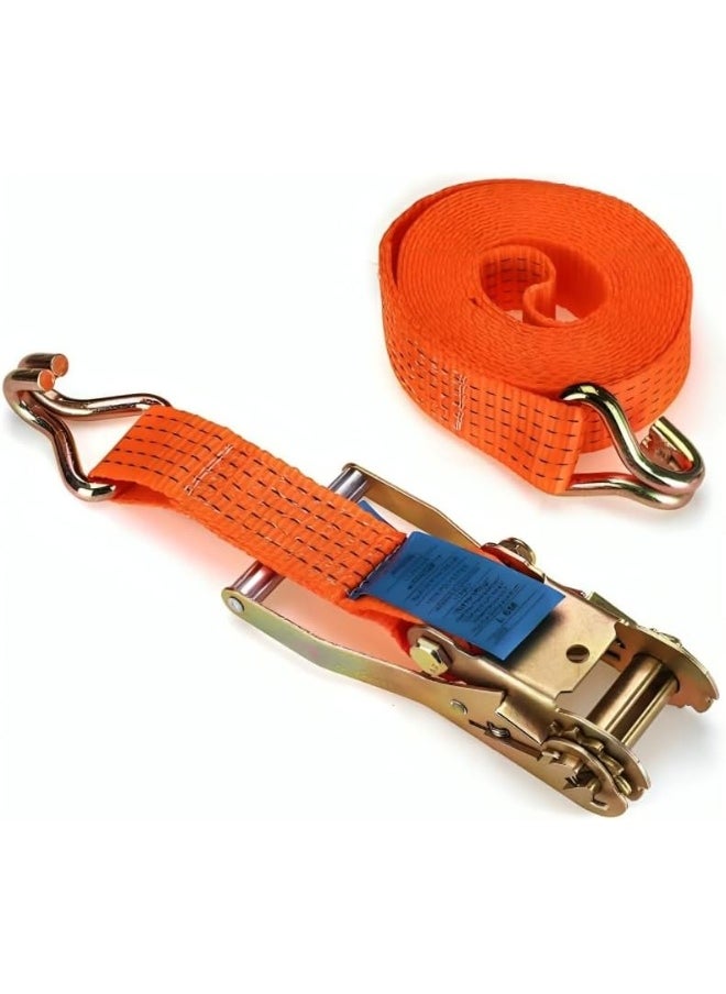 Royal Apex Royal Apex Heavy Duty Cargo Lashings Straps Ratchet & Fastening Tape Tie Down Hook (2â€x10 Metre)  - Image 1