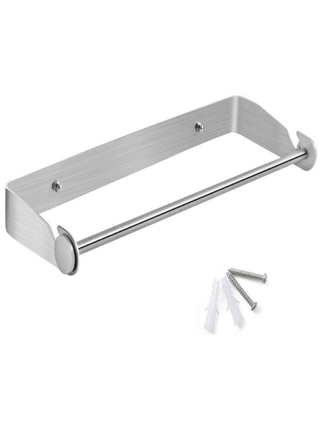 PHUNAYA Under Cabinet Paper Towel Holder Wall Mount for Home Kitchen,Stainless Steel for Large Rolls-Brushed Nickel - Image 1