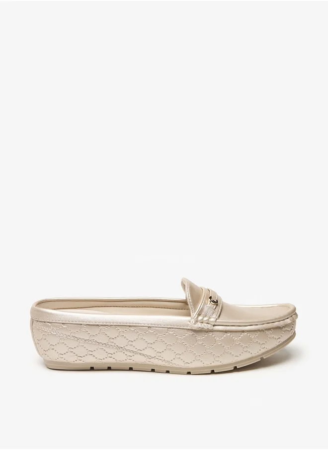 Le Confort Women's Textured Slip-On Mules