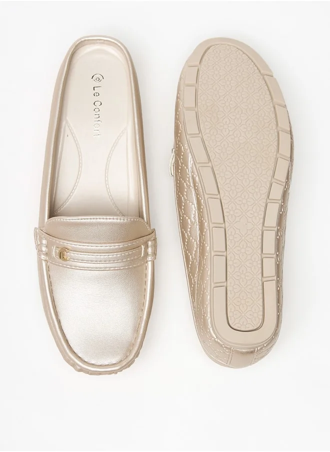 Le Confort Women's Textured Slip-On Mules