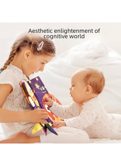 Generic Newborn Early Education Three-dimensional Washable Nibbling Cloth Book Baby Tearable Quiet Cloth Book Vegetable Insect Wholesale-Color: Family Cognition (4 Pages And 8 Sides)  - Image 4