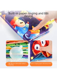 Generic Newborn Early Education Three-dimensional Washable Nibbling Cloth Book Baby Tearable Quiet Cloth Book Vegetable Insect Wholesale-Color: Family Cognition (4 Pages And 8 Sides)  - Image 3