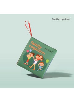 Generic Newborn Early Education Three-dimensional Washable Nibbling Cloth Book Baby Tearable Quiet Cloth Book Vegetable Insect Wholesale-Color: Family Cognition (4 Pages And 8 Sides)  - Image 1