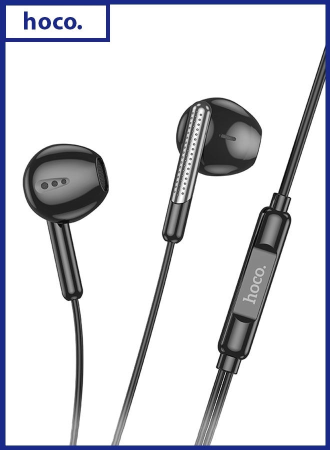hoco. M123 Glory Universal Digital Earphones with Microphone Type-C(Black) - Image 1