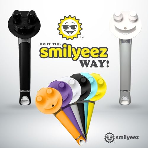 Smilyeez The Original Smiling Handle with Soap Dispensing for Scrub Daddy (Reg. TM) Sponge and Scrub Moji Sponge (White) - Image 3