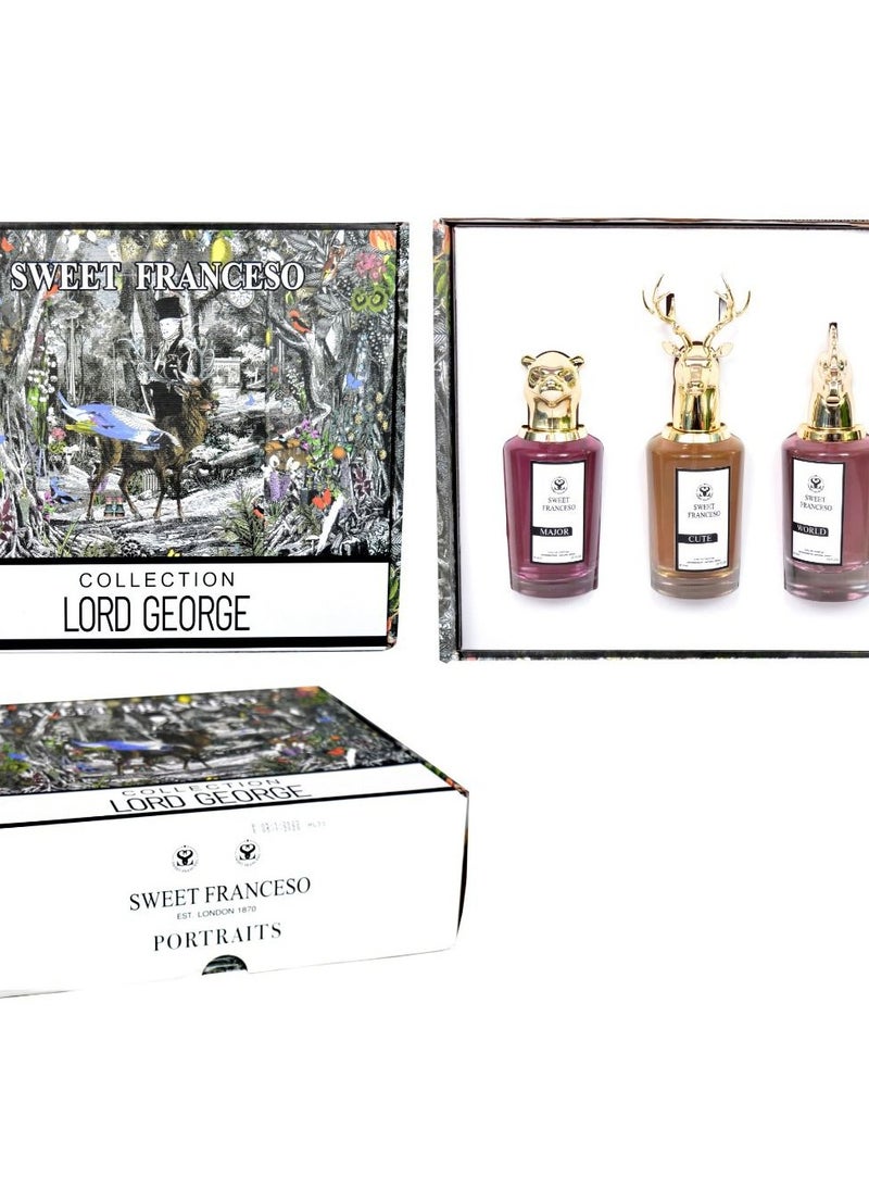 Sweet - Men's box of 3 amazing oud perfumes, 225 MAL - Image 1