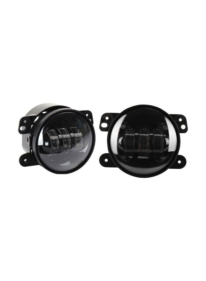 إسكدنيا 2-Piece Replacement LED Fog Light Set For Jeep Wrangler (1997-2017) - Image 1