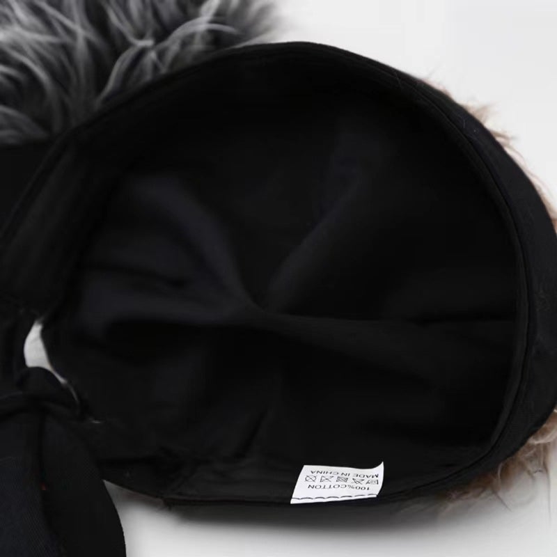 Wig Hat Artificial Wig Headband Funny Short Hair Wig Hat for Men Women All Seasons - Image 5