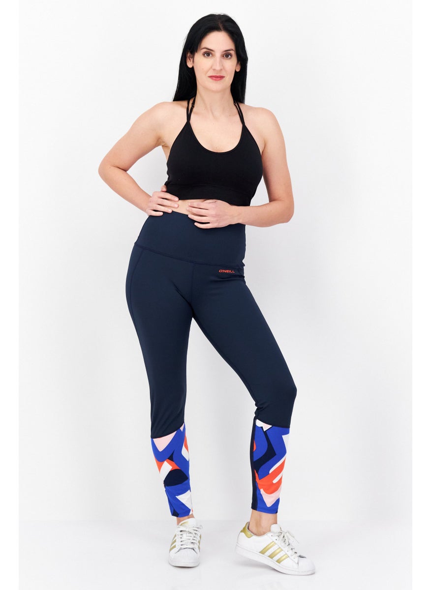 O'NEILL Women Brand Logo Leggings, Navy Blue  - Image 4