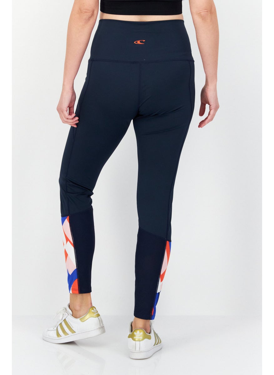 O'NEILL Women Brand Logo Leggings, Navy Blue  - Image 3