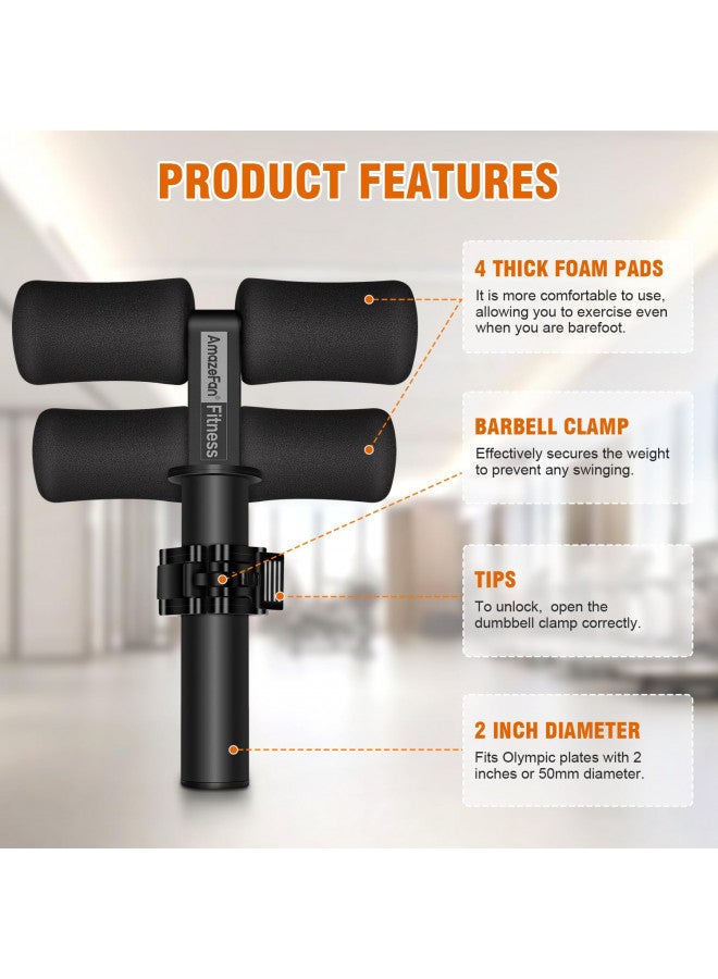 AmazeFan Tib Bar, Tibialis Trainer Leg Workout, Knees Over Toes Tibia Dorsi Calf Machine for Strength Training Calves/Shins/Ankles and Ripping Lower Leg Muscles, Fit 2" Weight Plates and All Shoe Size - Image 2