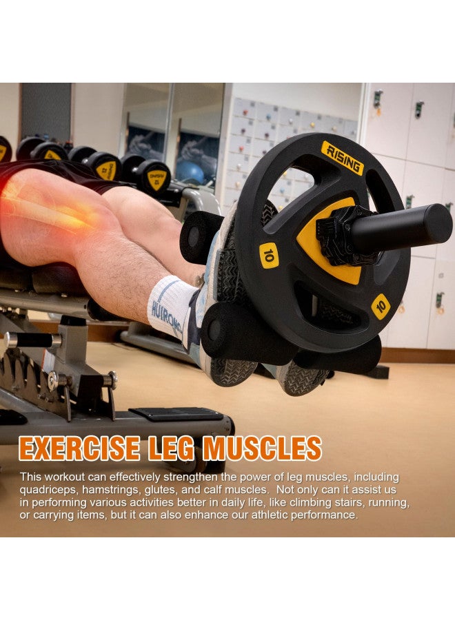 AmazeFan Tib Bar, Tibialis Trainer Leg Workout, Knees Over Toes Tibia Dorsi Calf Machine for Strength Training Calves/Shins/Ankles and Ripping Lower Leg Muscles, Fit 2" Weight Plates and All Shoe Size - Image 3