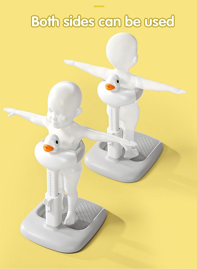 Sharpdo Baby Shower Stand, Infant Bath Support, Foldable Baby Bathing Stand with Anti-Slip Base and Shower Cap - Image 2