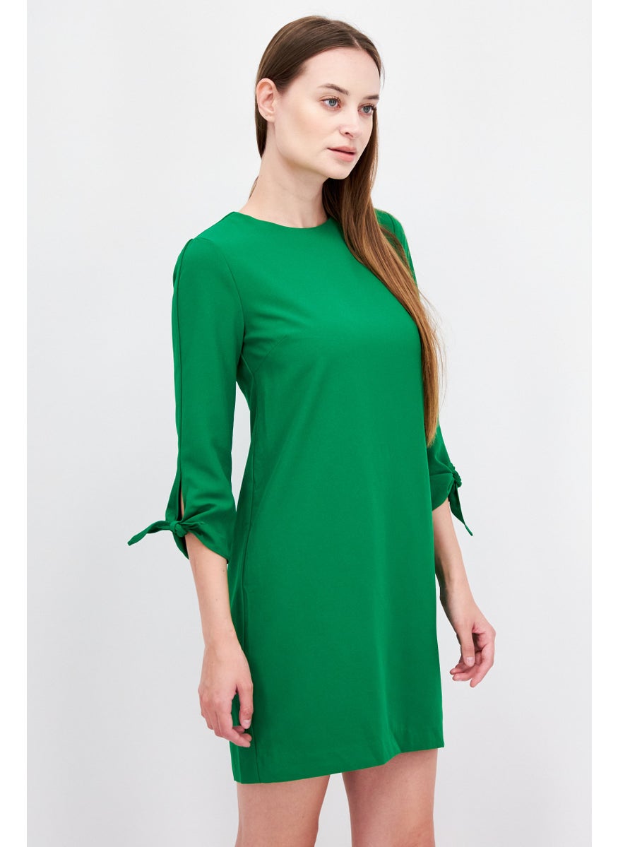 Women Plain Mini Dress, Green - pzsku/Z314B2F50F1A97F3692F3Z/45/_/1737642518/f400582e-c6d1-4855-bdbd-ba38239a90bc