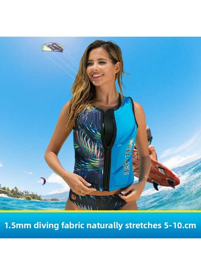 Loquat Vipas Thin Life Jacket Swimsuit Suit Women's Swim Trunks Three Speed Dry Surfing Diving Buoyancy Swimsuit Vest-Color:Camouflage 2005 Life Jacket (single Piece)- - Image 2