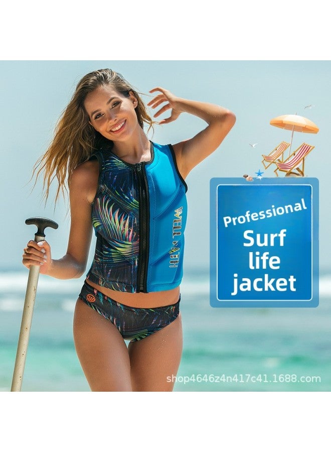 Loquat Vipas Thin Life Jacket Swimsuit Suit Women's Swim Trunks Three Speed Dry Surfing Diving Buoyancy Swimsuit Vest-Color:Camouflage 2005 Life Jacket (single Piece)- - Image 4