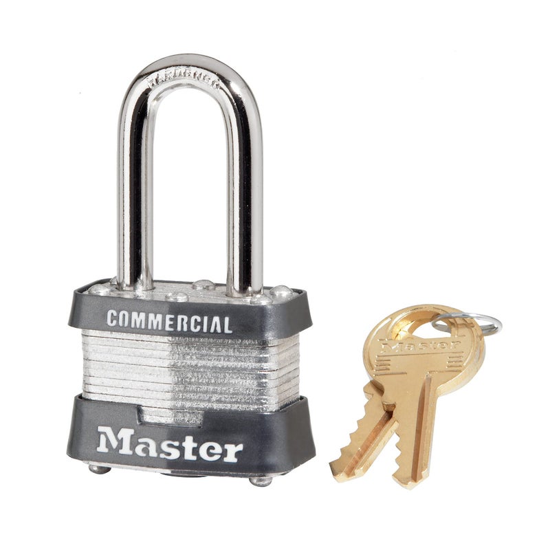 Master Lock 3KALF Outdoor Padlock with Key 1 Pack
