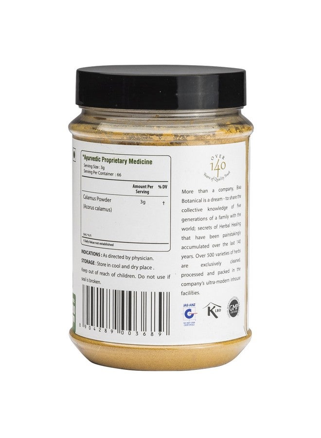 Bixa Botanical Vacha Powder 200gm / Sweet Flag Root/Acorus Calamus/Calamus Root, Supports Skin & Hair Pack of 1 - Image 5