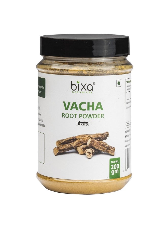 Bixa Botanical Vacha Powder 200gm / Sweet Flag Root/Acorus Calamus/Calamus Root, Supports Skin & Hair Pack of 1 - Image 1