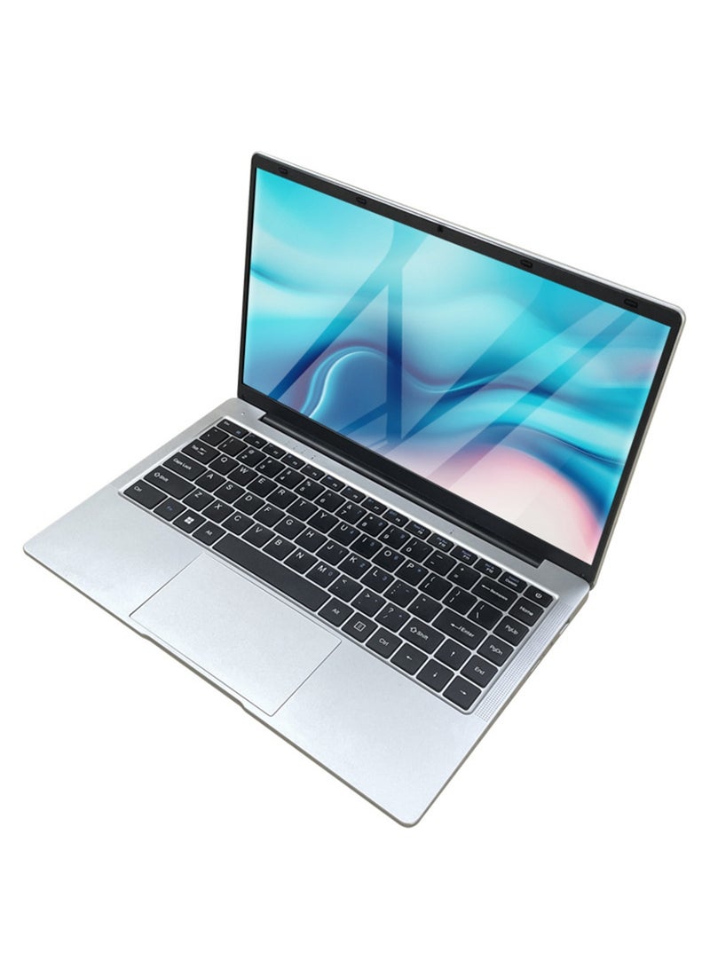 مول ويل حاسوب محمول مزود بشاشة عرض 14 بوصة، ومعالج Celeron N3710 وذاكرة وصول عشوائية سعة 8 جيجابايت/ذاكرة تخزين ثابتة سعة 256 جيجابايت/رسومات إنتل عالية الجودة الإنجليزية/العربية - Image 1