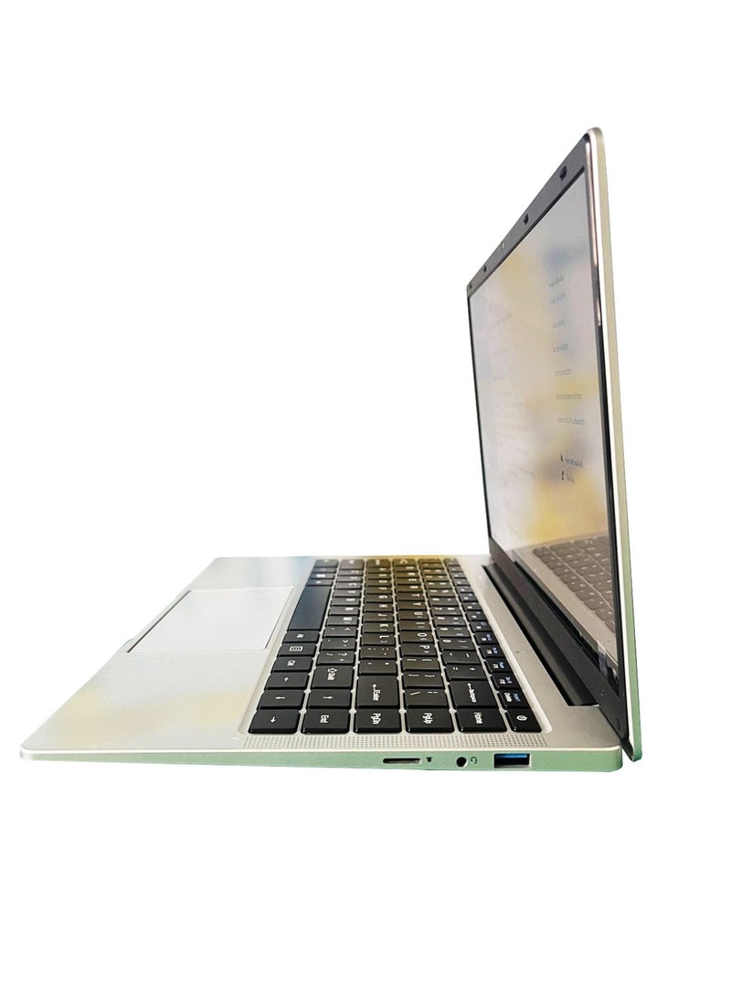 مول ويل حاسوب محمول مزود بشاشة عرض 14 بوصة، ومعالج Celeron N3710 وذاكرة وصول عشوائية سعة 8 جيجابايت/ذاكرة تخزين ثابتة سعة 256 جيجابايت/رسومات إنتل عالية الجودة الإنجليزية/العربية - Image 4