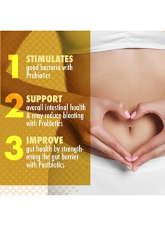 DR EMIL NUTRITION Total Gut Health Complex - Prebiotic + Probiotic + Postbiotic Gut Health Supplements for Women and Men - Probiotics for Digestive Health & Gut Health, 60 Capsules  - Image 3