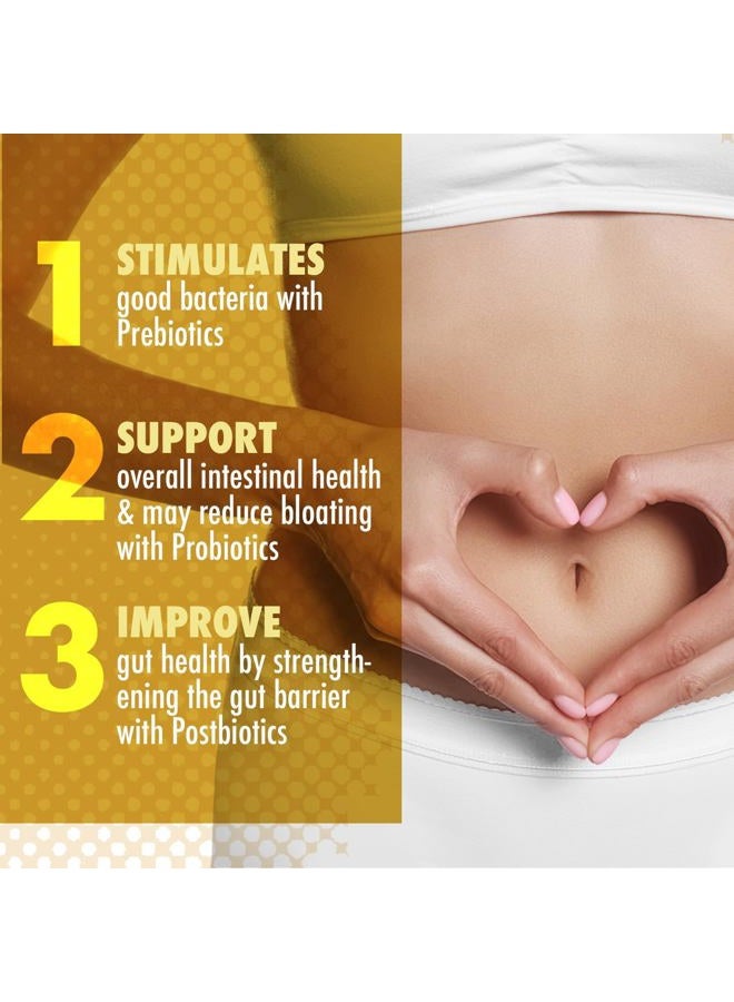 DR EMIL NUTRITION مجمع صحة الأمعاء الشامل - مكملات صحة الأمعاء للبروبيوتيك + البريبايوتيك + البوستبيوتيك للنساء والرجال - بروبيوتيك لصحة الهضم وصحة الأمعاء، 60 كبسولة - Image 3