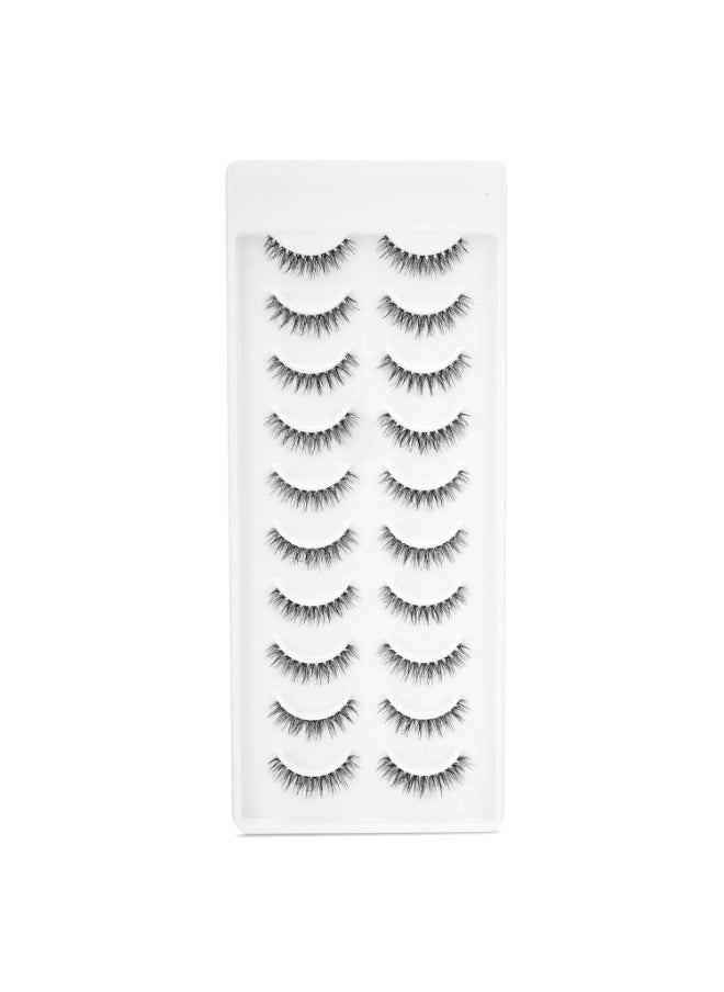 Recode RE02 Featherlight Eyelashes-Transparent Band,Pack of 10  - Image 1