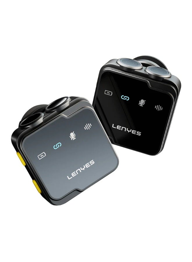 Lenyes LM205 2-in-1 Wireless Lavalier Microphone, AI Noise Cancellation, Dual Mics, Type-C & Lightning Compatible - Image 3