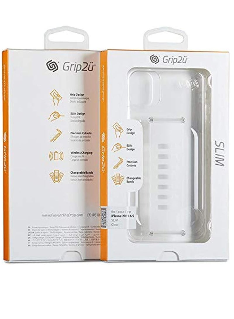 Grip2u Iphone 11 Pro Max Slate Phone Case Gettagrip Boost Enhanced Protection Grip Case Slim Iphone Protection Cover Clear Wireless Supports With Grip Clear - Image 1