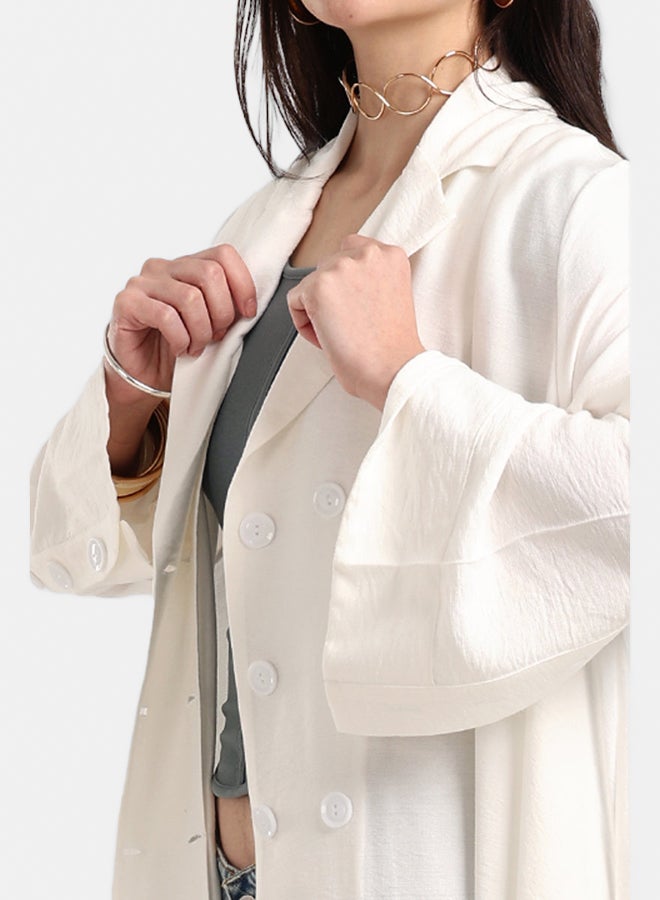 Carina Double-Breasted Trench Cardigan - Image 4