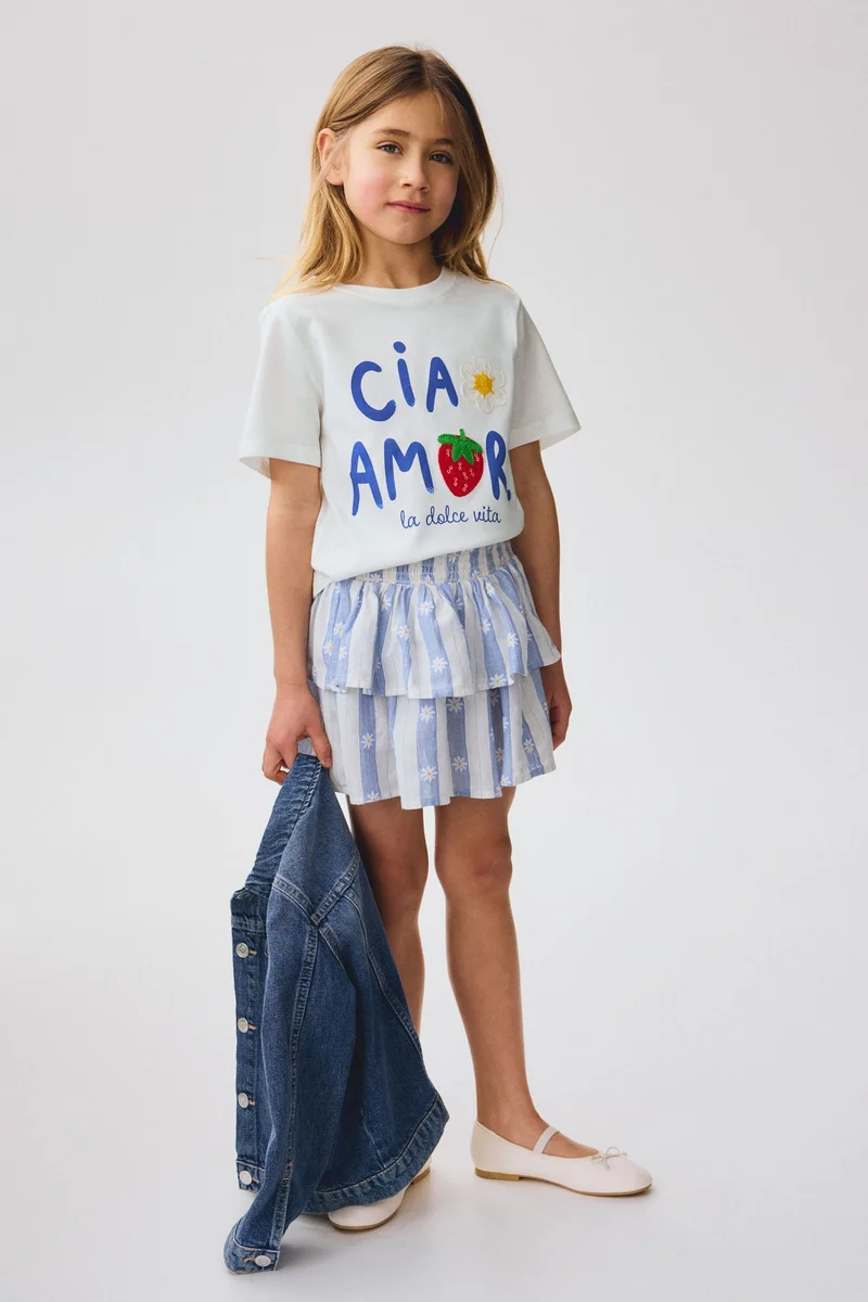 H&M Motif-detail t-shirt