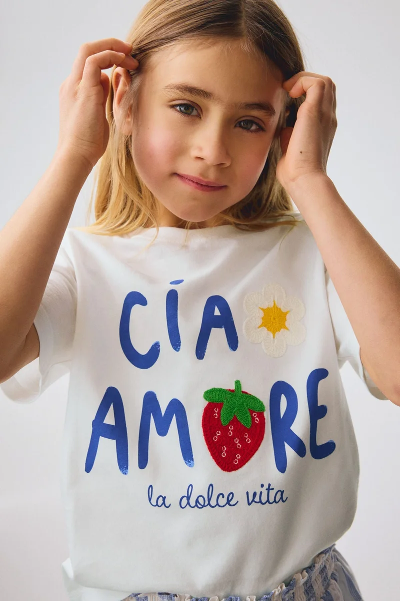 H&M Motif-detail t-shirt