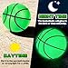 Hymaz Glow in The Dark Basketball 12 Pack Mini Basketballs with Pump for Kids Teens Adults Sports Birthday Gift for Basketball Hoop Pool Party Favor Night Game - Image 4