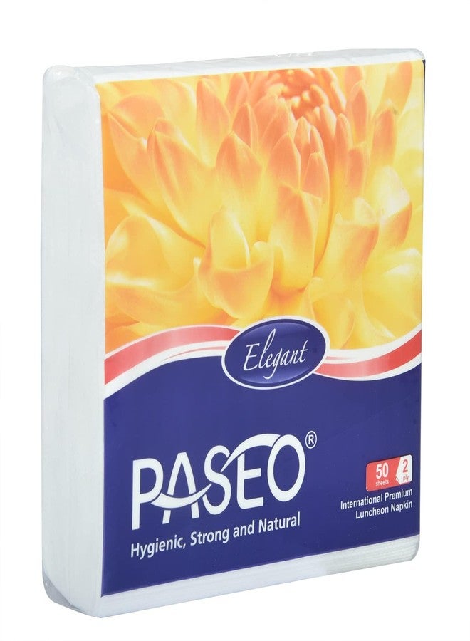 Paseo International Premium Luncheon Napkins, 50 Sheets, 2 Ply (Pack of 10) - Image 1