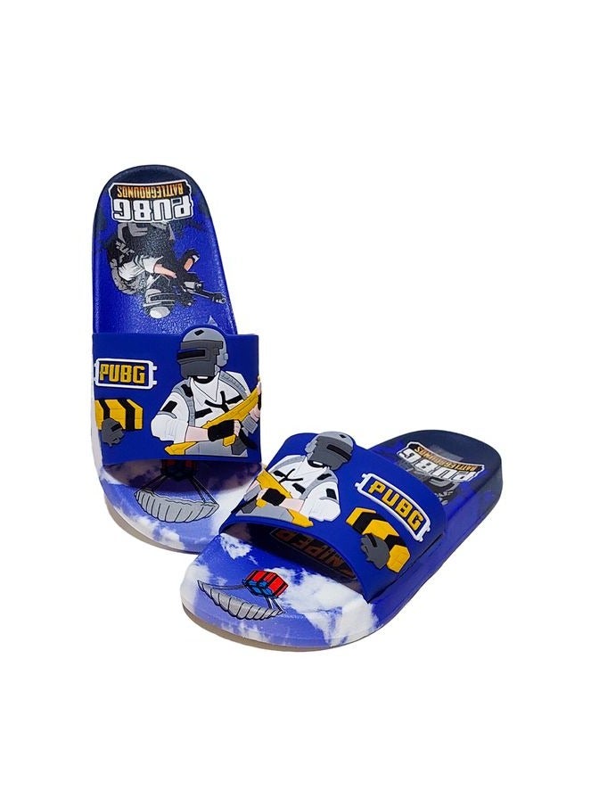 سلايد سليبر أطفال مطبوع وش بابجي مجسم