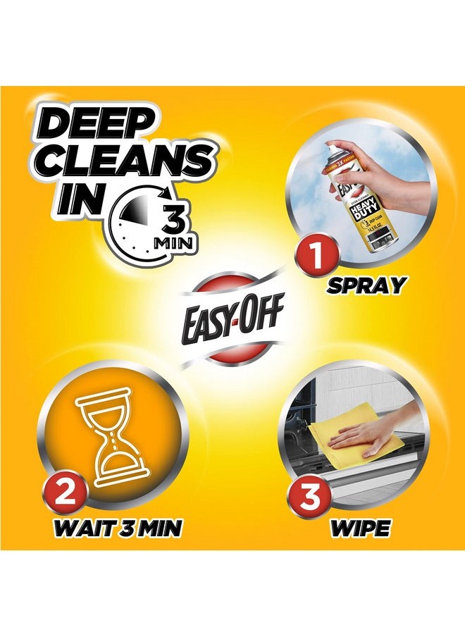 Easy Off Easy-Off Heavy Duty Oven Cleaner, Regular Scent 87 oz (6 Cans x 14.5 oz)  - Image 4