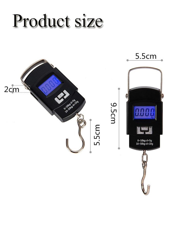 Portable Electronic Weighing Scale  50KG Electronic Digital Suitcase Travel Bag Hanging Weighing Scale - Image 3